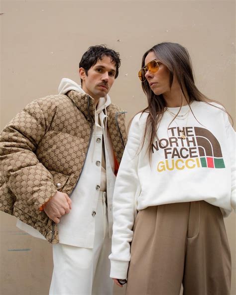 the north face gucci 联名|north face Gucci jacket.